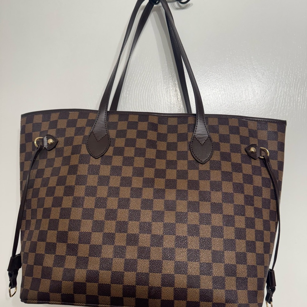 COPY - Checkered Brown Tote Bag
